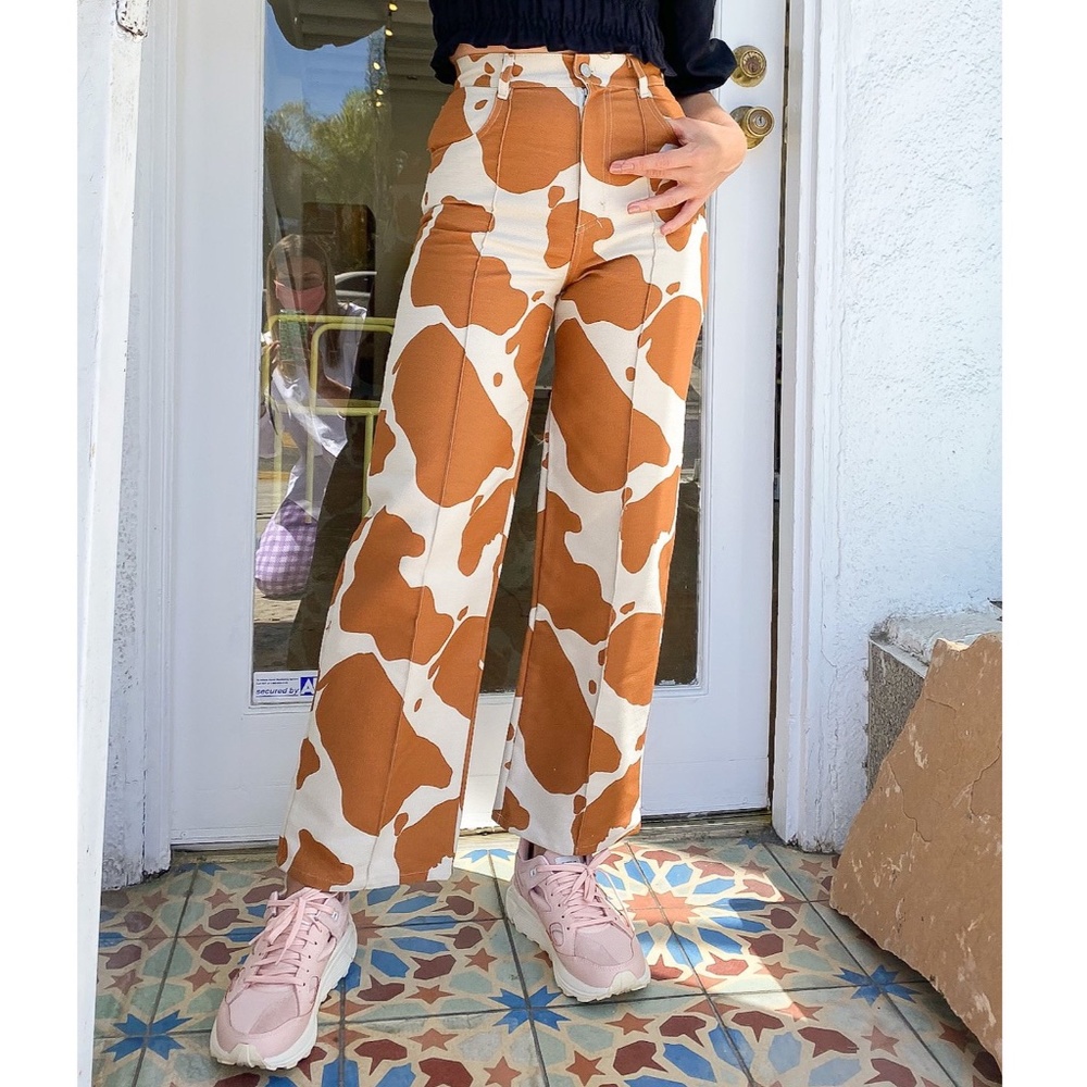 ‼️SOLD‼️Lisa Says Gah Robyn Pant 28" Brown/Ivory C